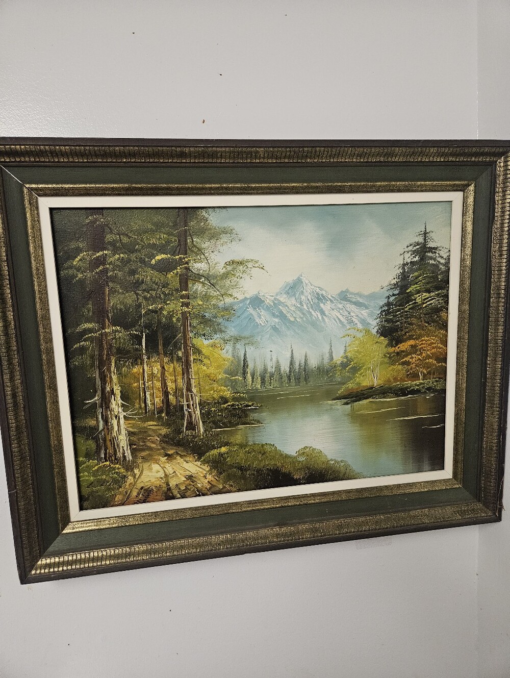 Vintage Luciano Landscape Painting
